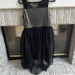 Black lace w silver dress